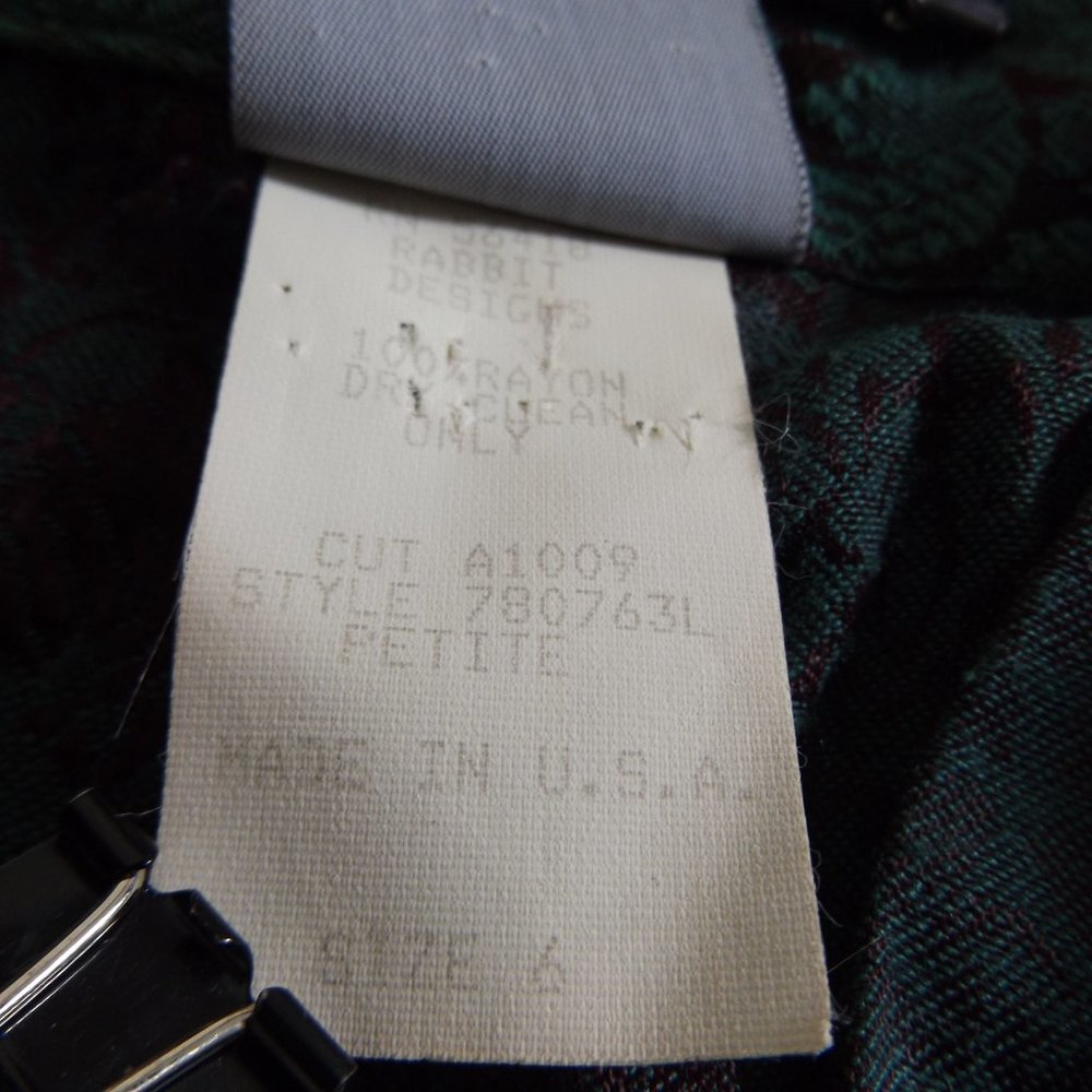 Rabbit Rabbit Rabbit Designs Button Down Blouse - Vintage - Size 6 - Picture 12 of 13